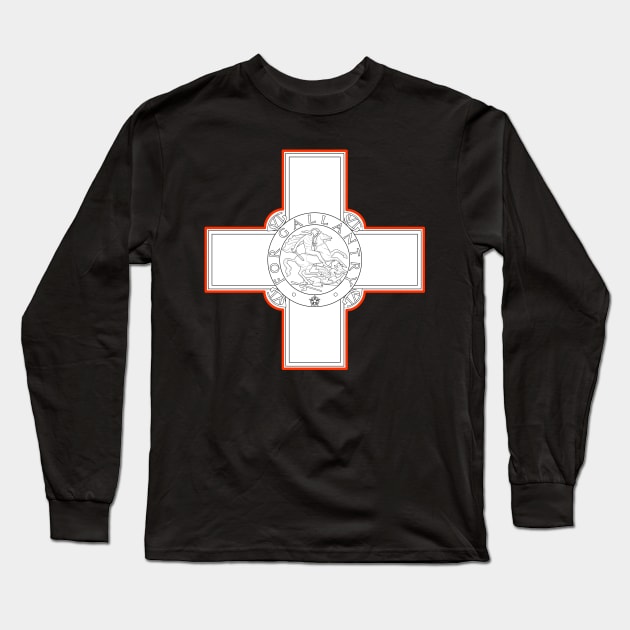 Malta George Cross - For Gallantry Long Sleeve T-Shirt by Justice and Truth